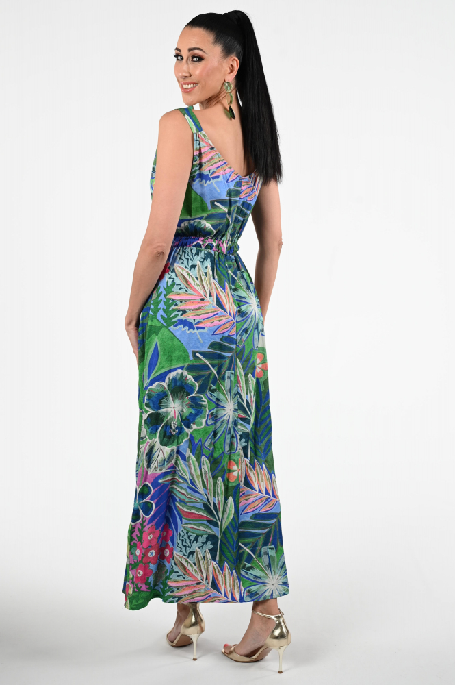 Geisha 57333-20 Jurk mouwloos Groen
