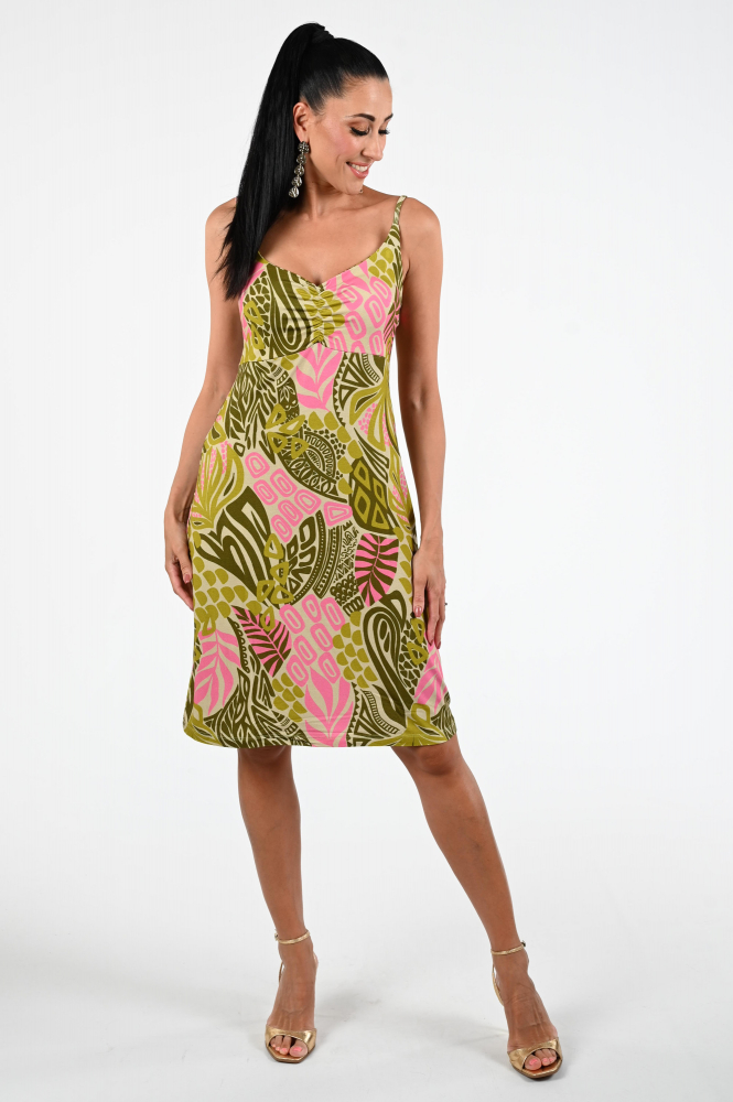 Geisha 47413-60 Noa Jurk mouwloos Groen