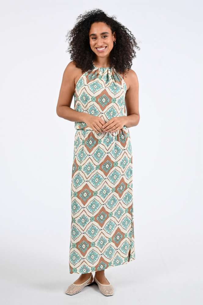 Geisha 67404-20 Jurk mouwloos Groen