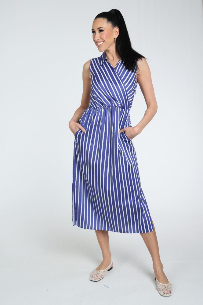 Marc Cain AA 21.05 W01 Jurk mouwloos Blauw