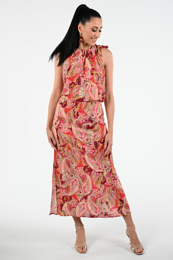 Geisha 57350-40 Jurk mouwloos Paars