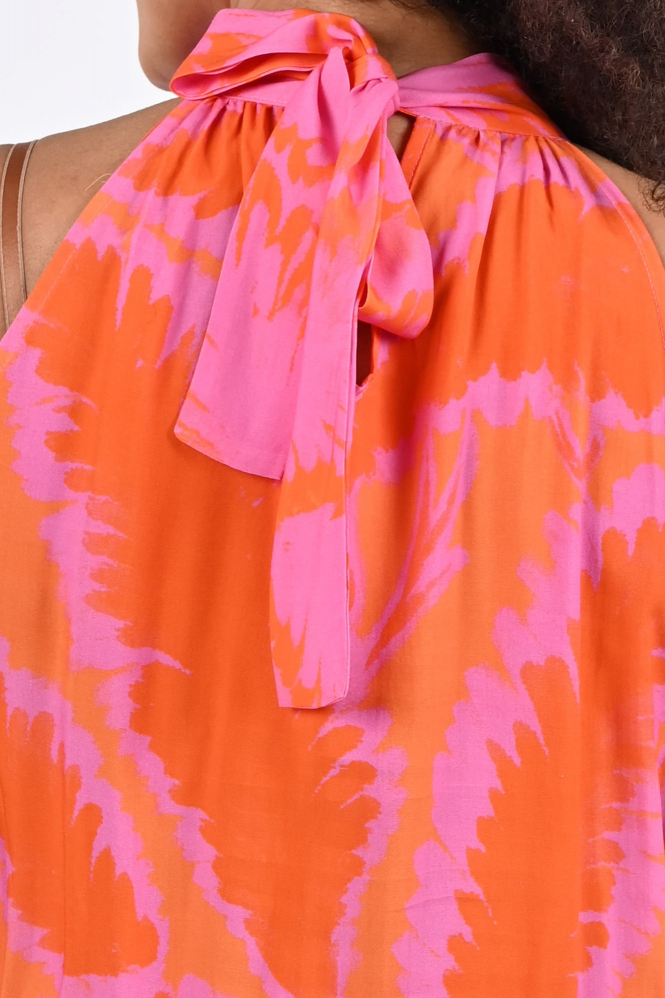 Geisha 67358-70 Jurk mouwloos Roze