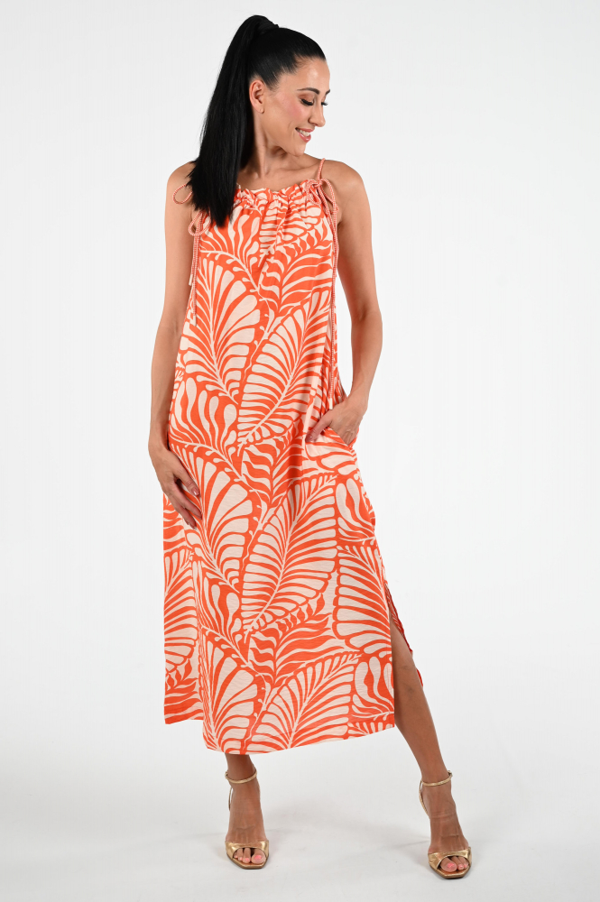 Geisha 57334-20 Jurk mouwloos Oranje