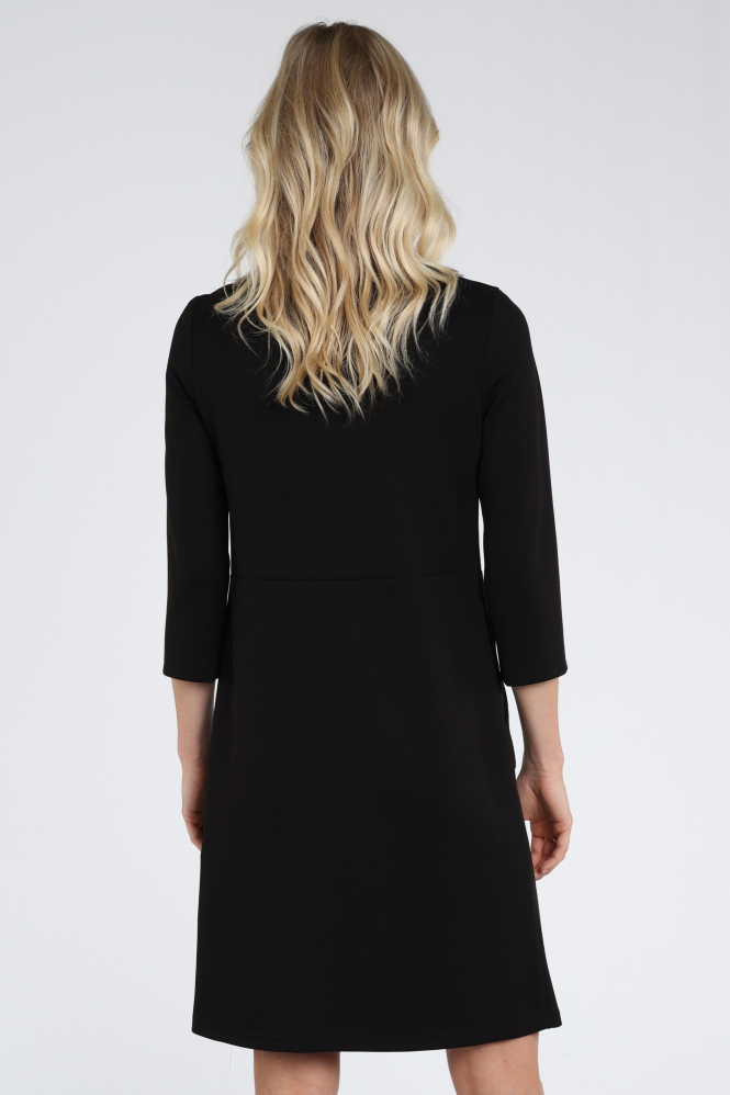 Joseph Ribkoff 263615 Jurk driekwart mouw Zwart