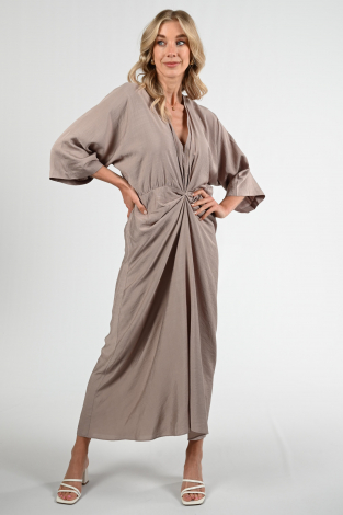 Co'couture Hera knot dress Bruin