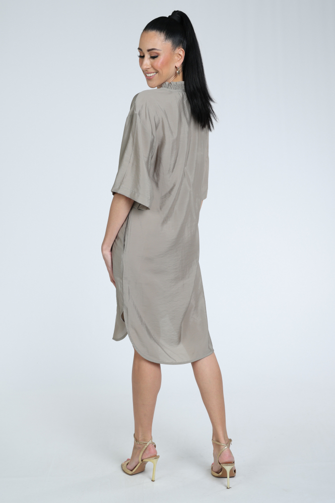 Co'couture 46084 Jurk driekwart mouw Bruin