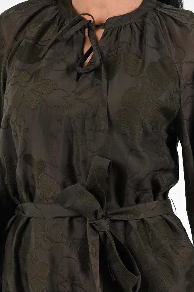 KYRA Ymke-s25 Jurk driekwart mouw Groen