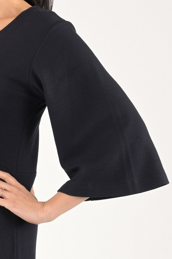 KYRA Eliana-w23 Jurk driekwart mouw Blauw