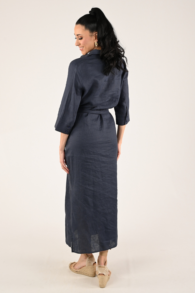 Emotions 124103 Jurk driekwart mouw Blauw