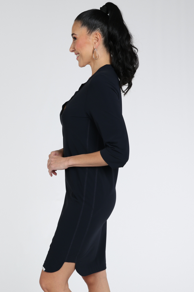 Penn & Ink Jill Jurk driekwart mouw Blauw