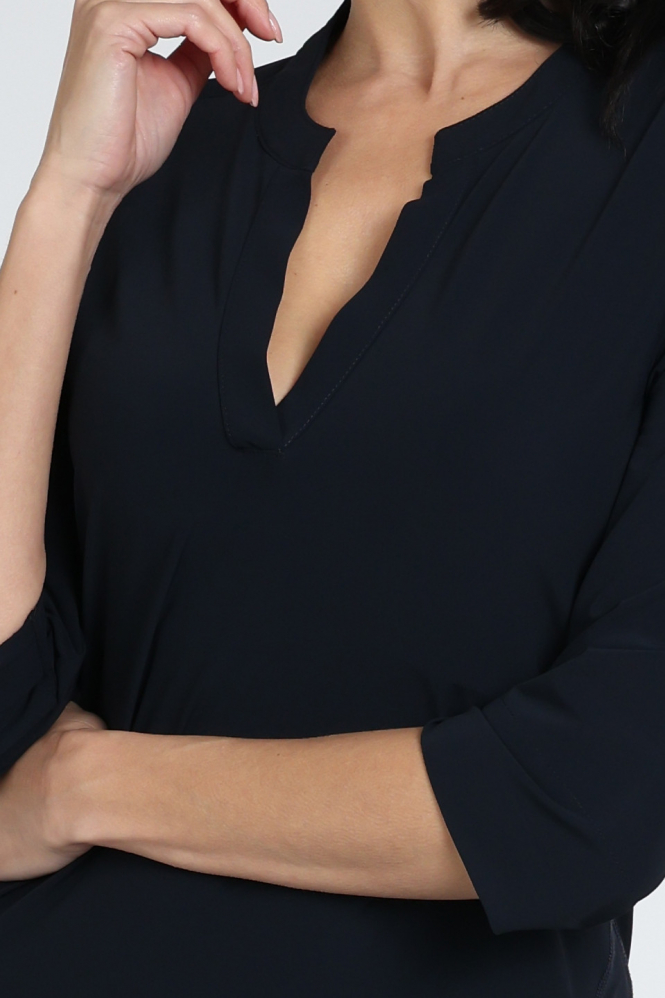 Penn & Ink Jill Jurk driekwart mouw Blauw