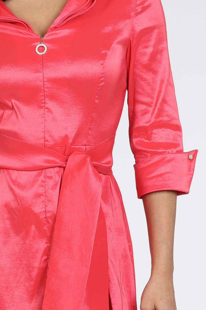 Joseph Ribkoff 261719 Jurk driekwart mouw Rood