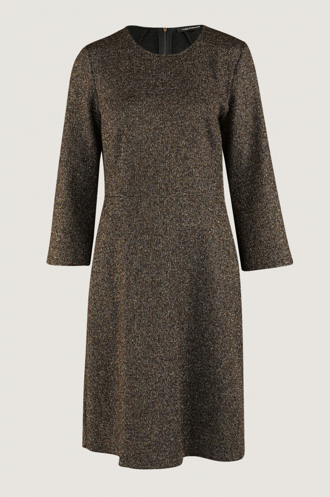 Luisa Cerano 708536-3676 Jurk driekwart mouw Geel