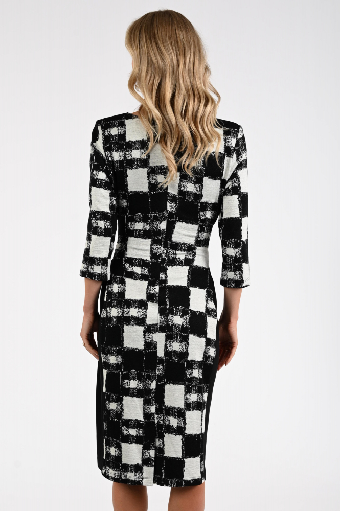 Joseph Ribkoff 253289 Jurk driekwart mouw Zwart