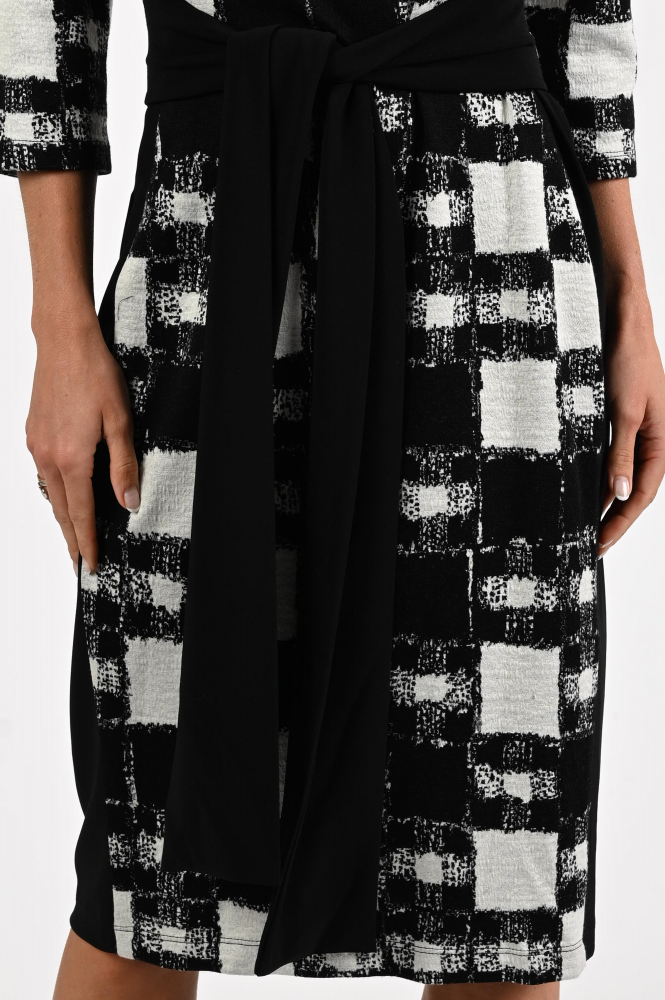 Joseph Ribkoff 253289 Jurk driekwart mouw Zwart