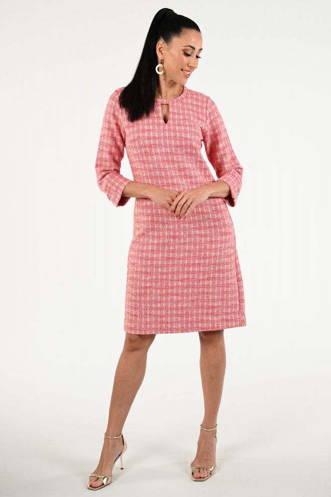 KYRA Tierra-s25 Jurk driekwart mouw Rood