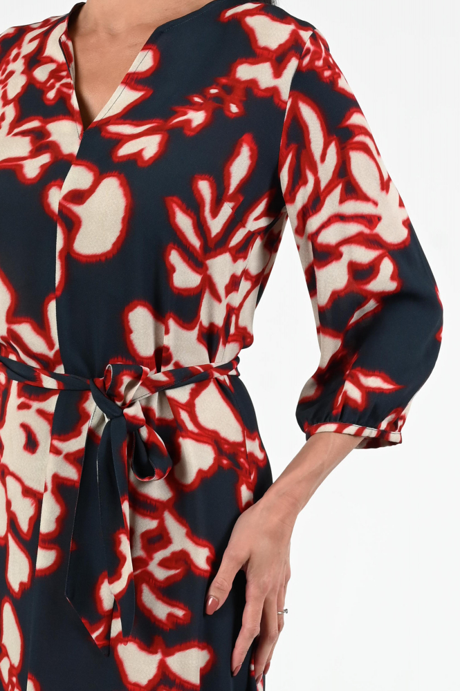 KYRA Veda-s25 Jurk driekwart mouw Rood