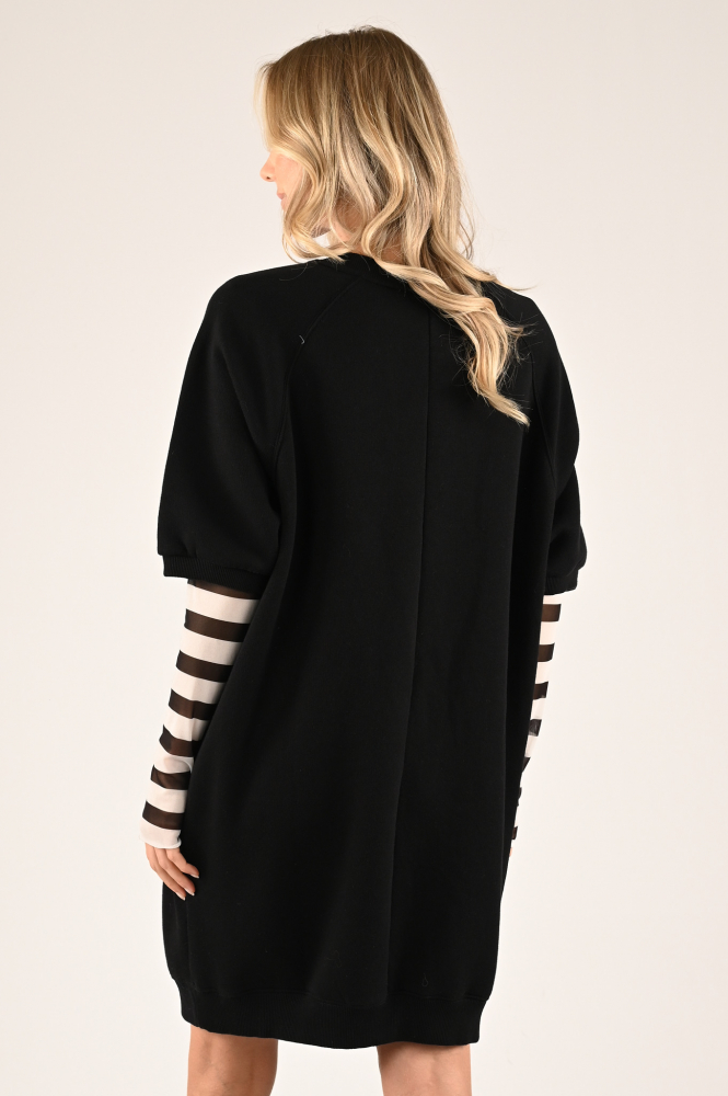 10 Days 20-308-4203 Jurk korte mouw Zwart