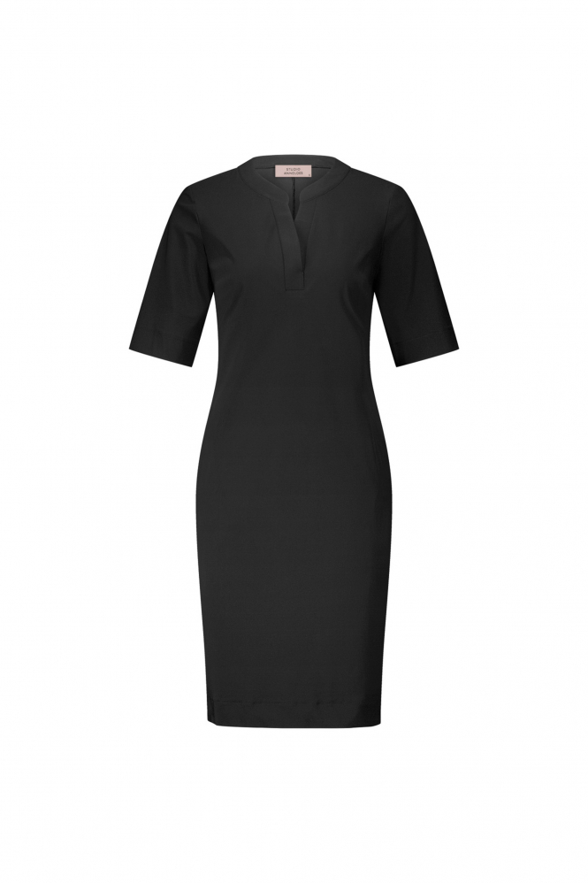 Studio Anneloes Simplicity ssl dress Jurk korte mouw Zwart