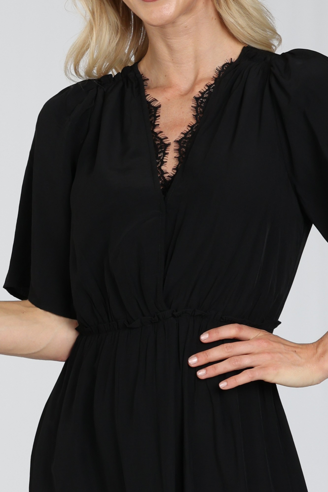 Co'couture 46067 Jurk korte mouw Zwart