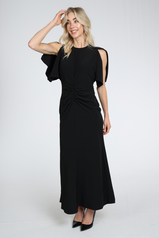 Haute L'Amitié hl10630  Jurk korte mouw Zwart