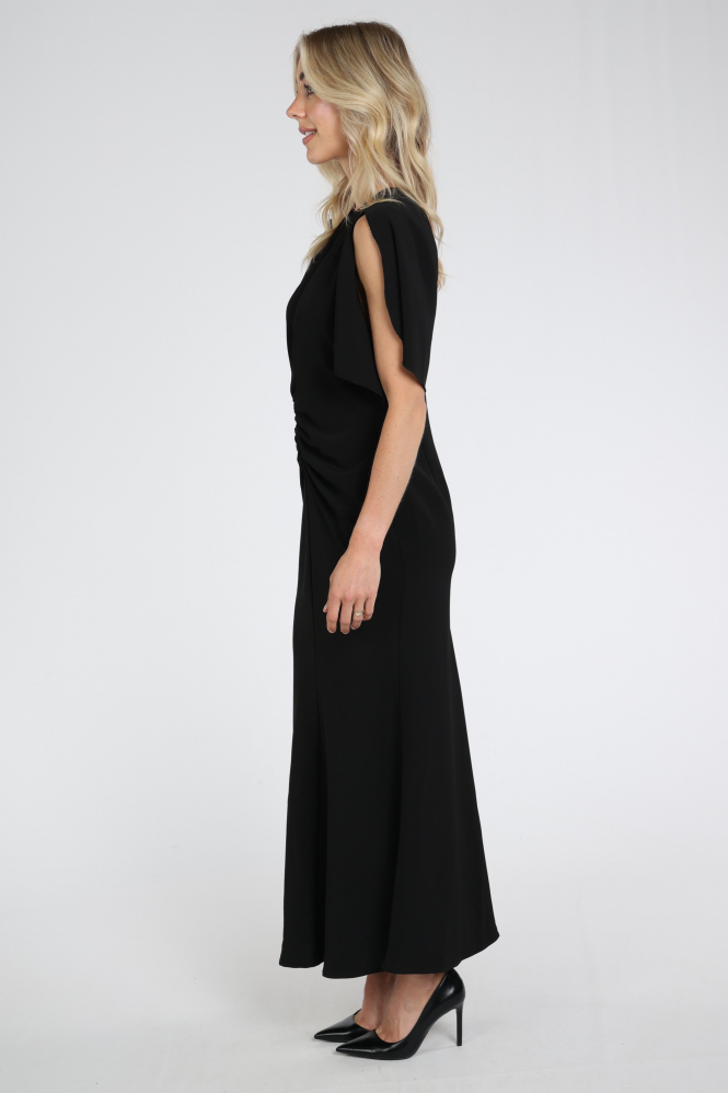 Haute L'Amitié hl10630  Jurk korte mouw Zwart