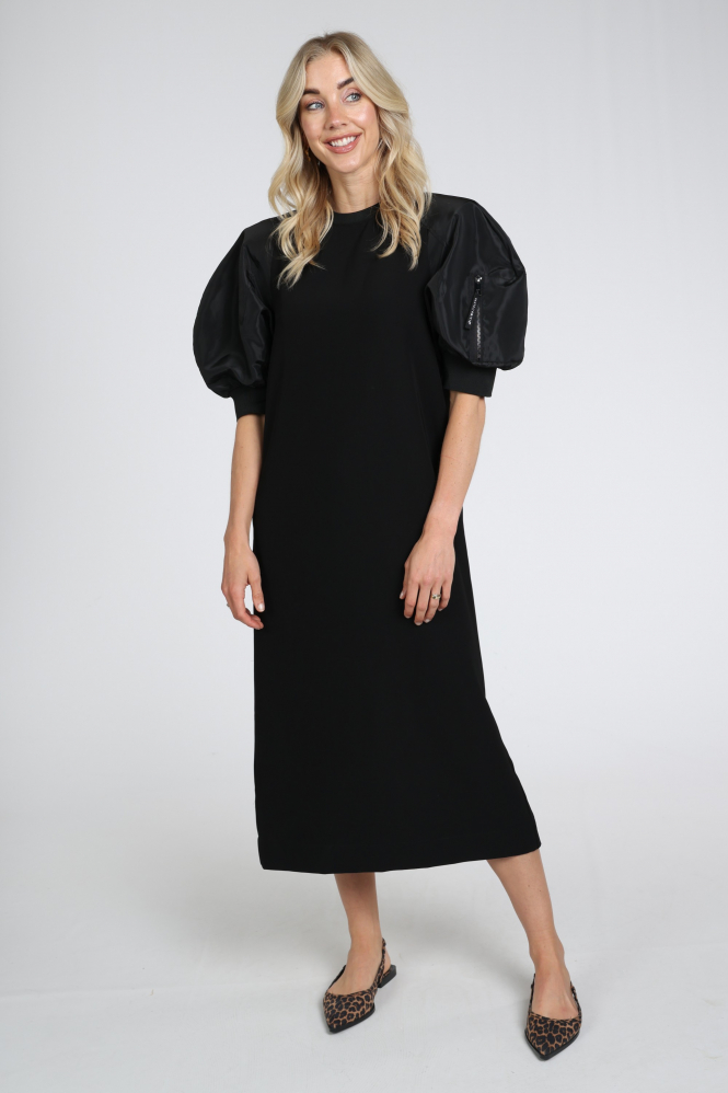 Haute L'Amitié hl10664  Jurk korte mouw Zwart
