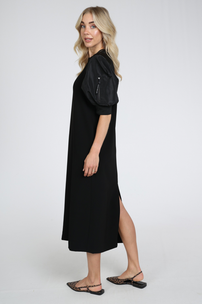 Haute L'Amitié hl10664  Jurk korte mouw Zwart