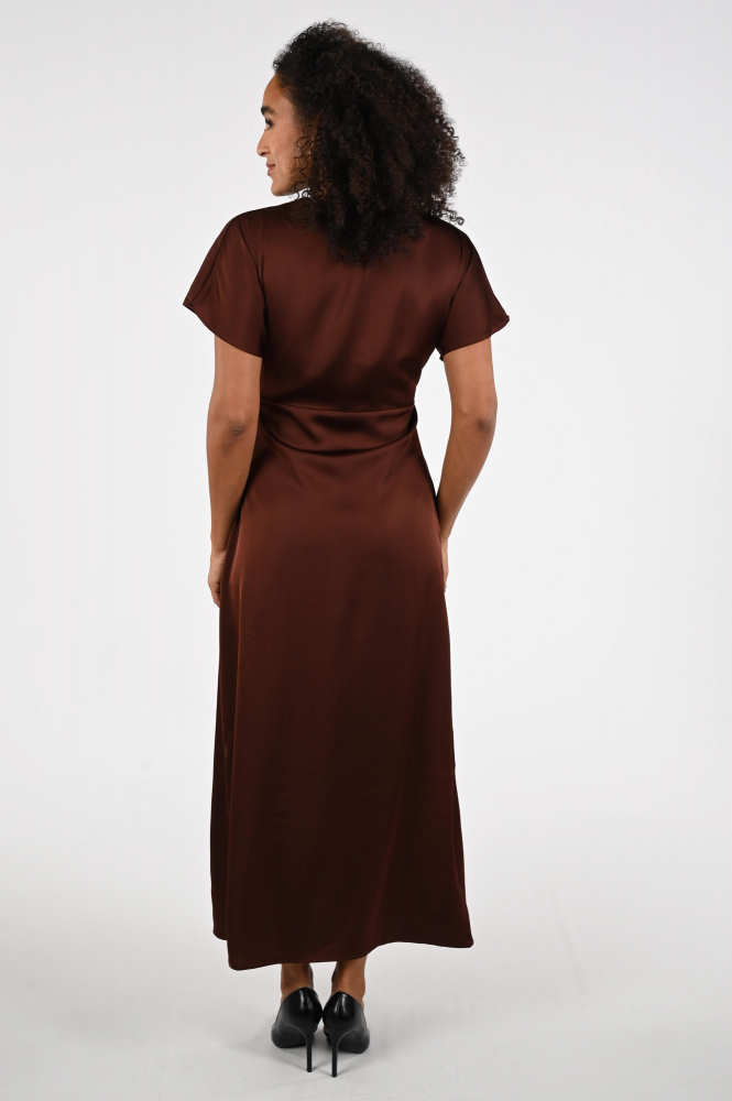 Co'couture 36565 Jurk korte mouw Bruin