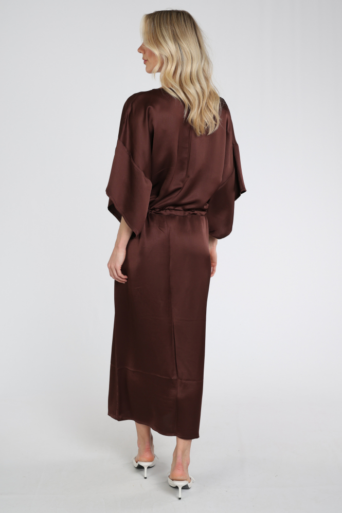 Summum 5s1651-12084 Jurk korte mouw Bruin