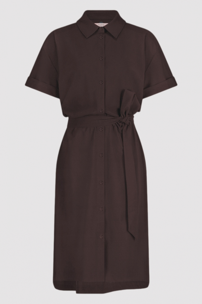 Studio Anneloes 91543 Louni Jurk korte mouw Bruin