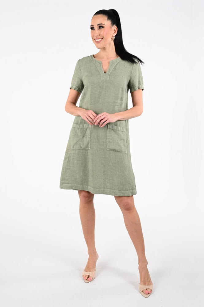 Oui 97170 Jurk korte mouw Groen