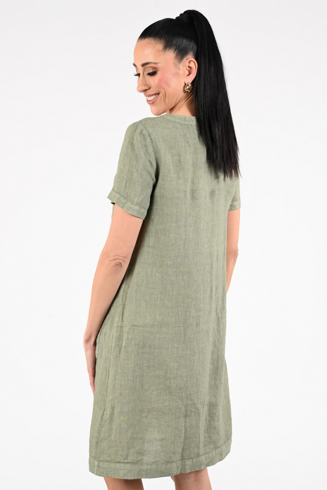 Oui 97170 Jurk korte mouw Groen