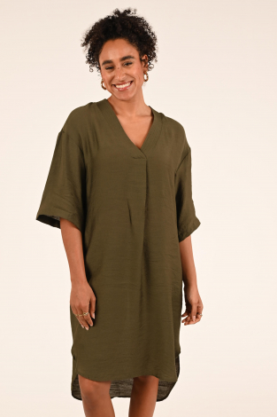 Co'couture Caryn tunic dress Groen