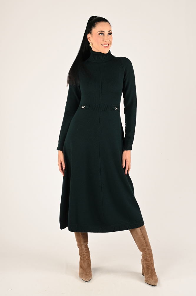 Marc Cain XC 21.05 M34 Jurk korte mouw Groen