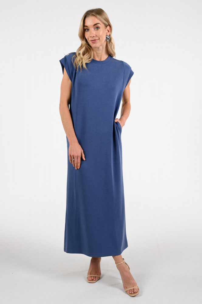 Aimée the label silvana Jurk korte mouw Blauw