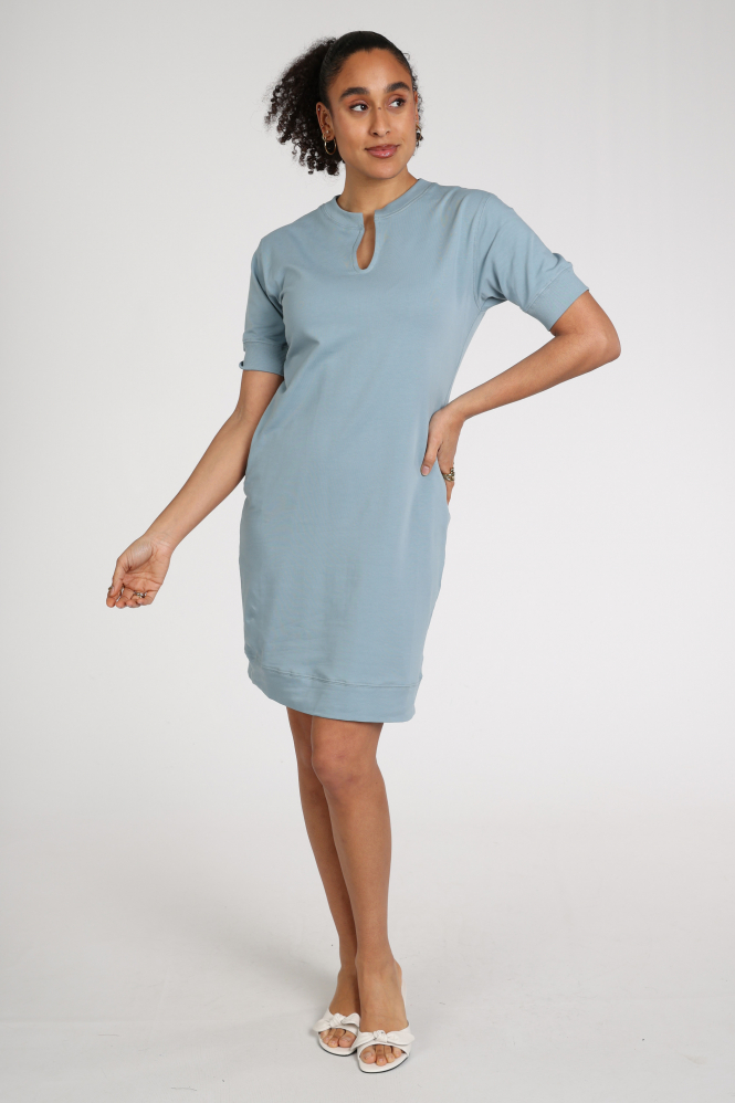 Moscow sister 50-06 Jurk korte mouw Blauw