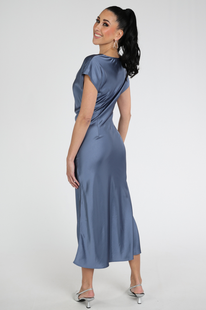 Co'couture 46026 Jurk korte mouw Blauw