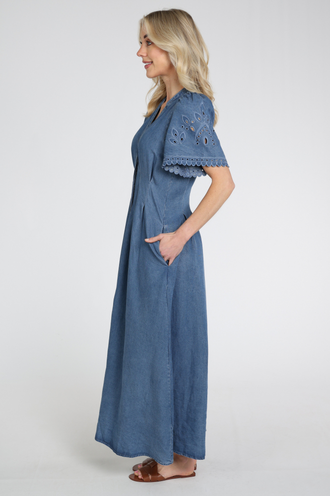 Co'couture 46036 Jurk korte mouw Blauw