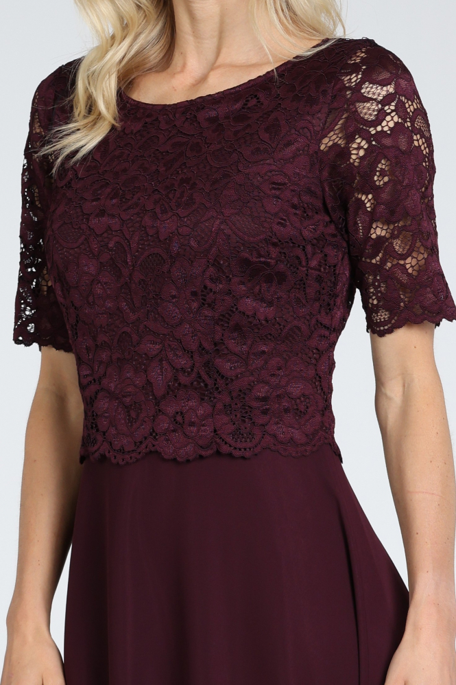 Vera Mont 0113-4825 Jurk korte mouw Rood