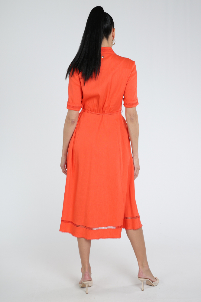 Marc Cain AC 21.41 W70 Jurk korte mouw Rood