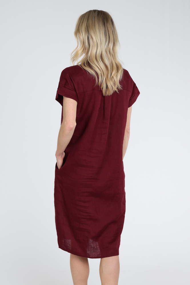 Emotions 126129 Jurk korte mouw Rood