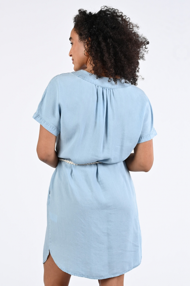 Geisha 67301-10 Jurk korte mouw Blauw
