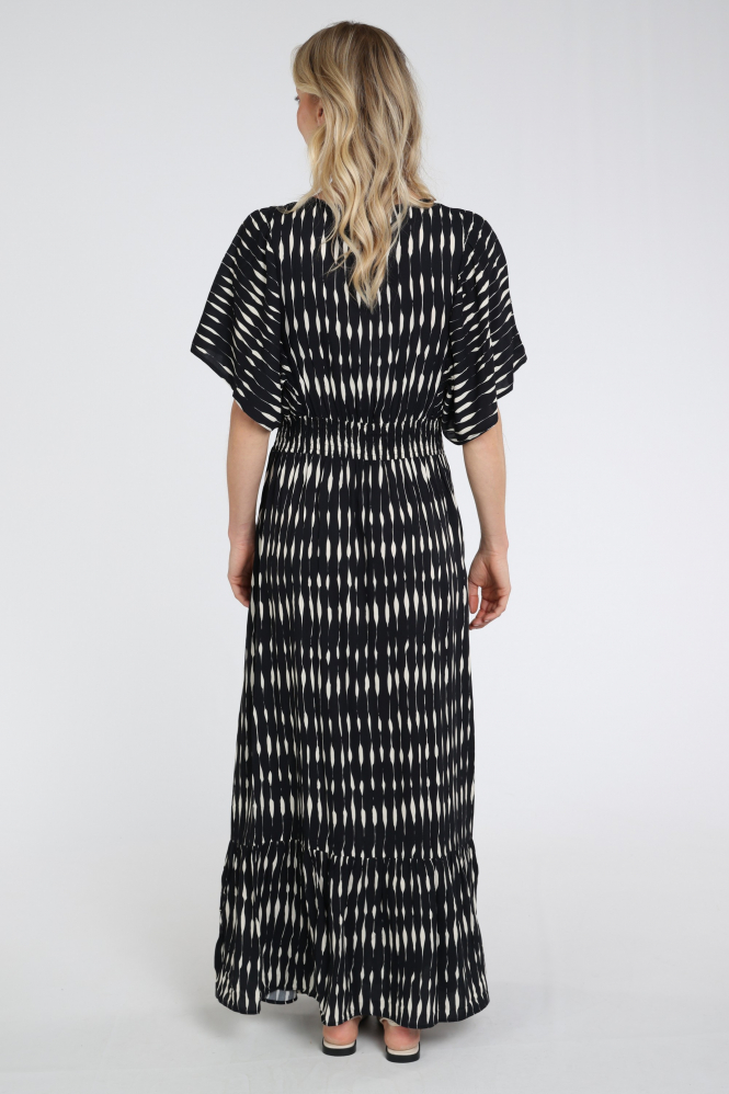 Geisha 67114-20 Jurk korte mouw Zwart