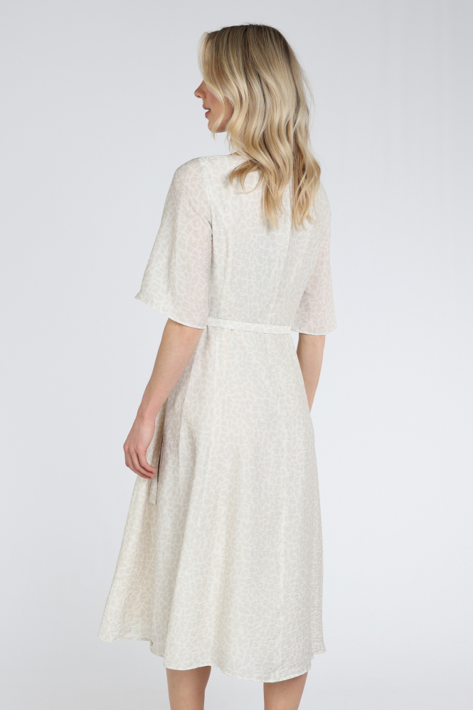 Marc Cain AC 21.32 W58 Jurk korte mouw Beige