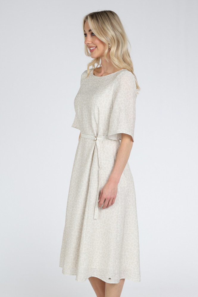 Marc Cain AC 21.32 W58 Jurk korte mouw Beige