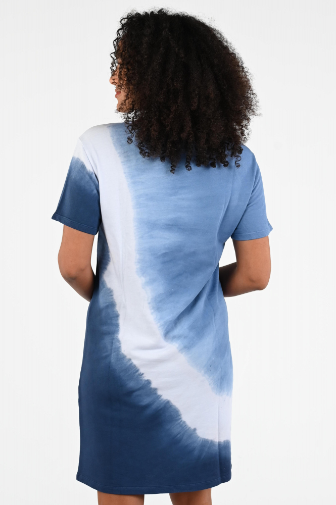 Monari 408627 Jurk korte mouw Blauw