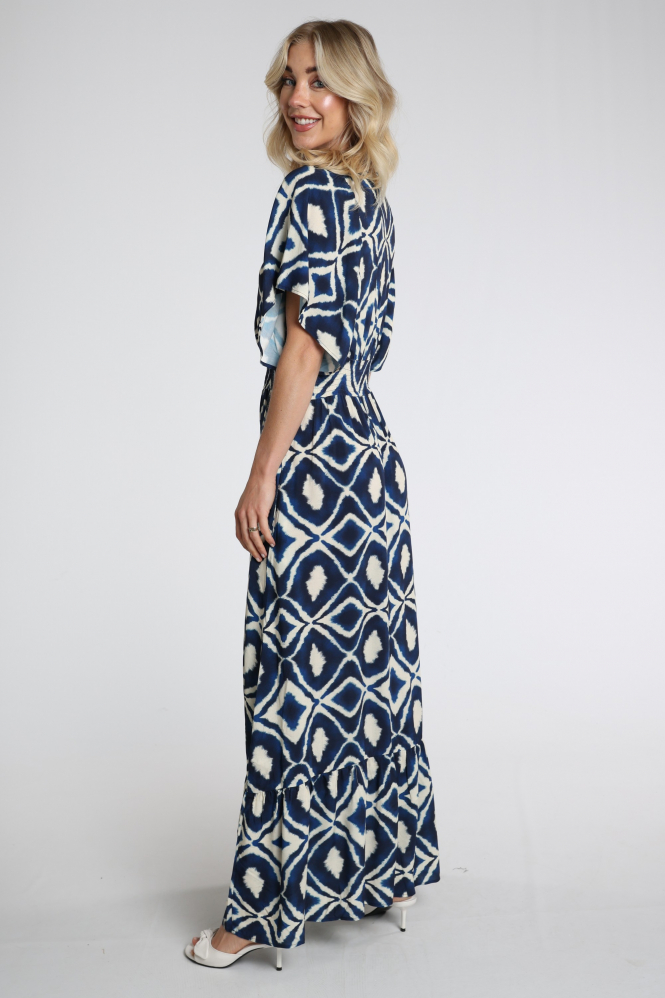 Geisha 67116-20 Jurk korte mouw Blauw