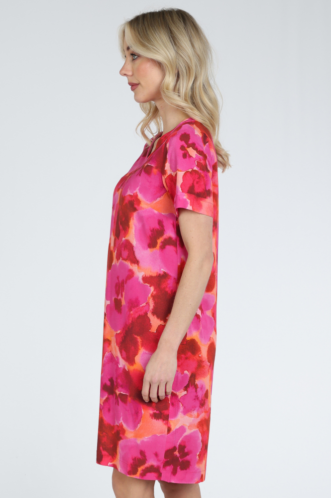 Atelier Maillet DU6sr010 Jurk korte mouw Roze