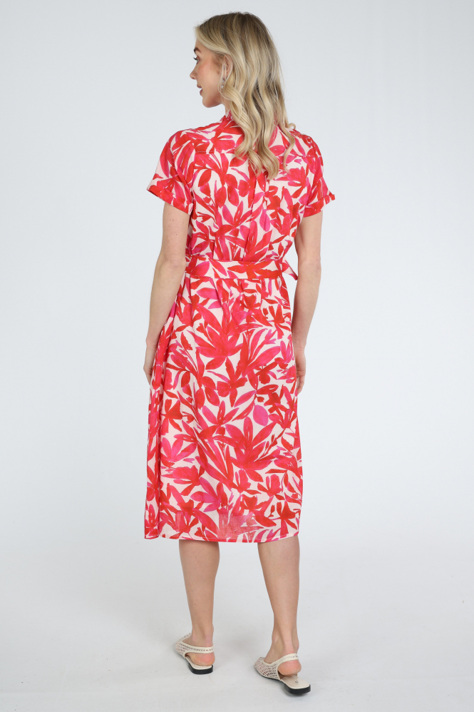 Catnoir 3352-2 Jurk korte mouw Roze